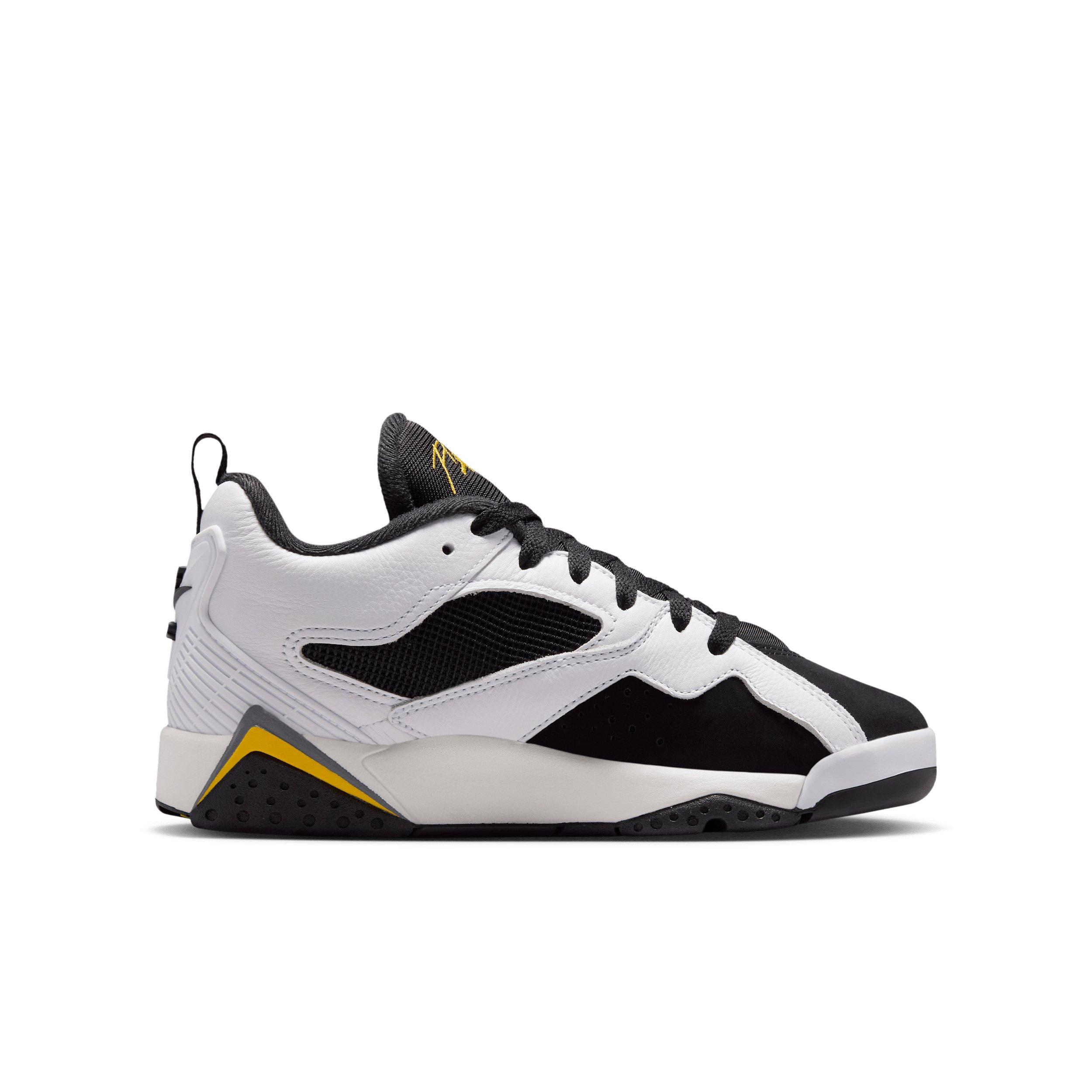 Jordan MVP 92 "White/Black/Dark Blue Grey/Tour Yellow" Grade School Boys' Shoe - WHITE/BLACK/DK GREY/YELLOW